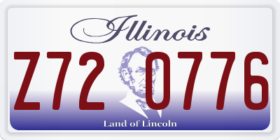 IL license plate Z720776