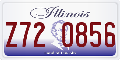IL license plate Z720856