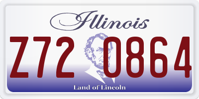 IL license plate Z720864