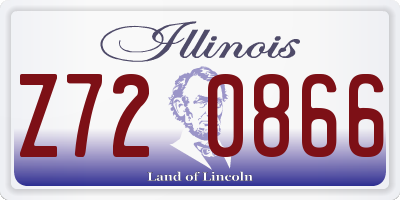 IL license plate Z720866