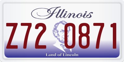 IL license plate Z720871