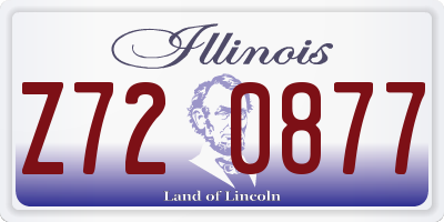 IL license plate Z720877
