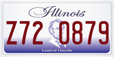 IL license plate Z720879