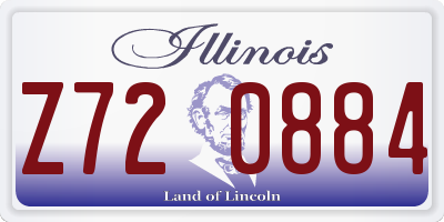 IL license plate Z720884