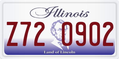IL license plate Z720902
