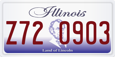 IL license plate Z720903