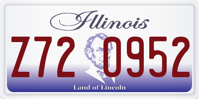 IL license plate Z720952