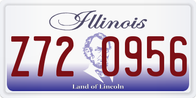 IL license plate Z720956