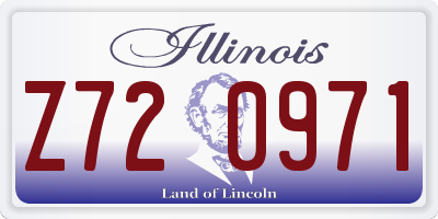 IL license plate Z720971