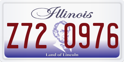 IL license plate Z720976