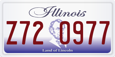 IL license plate Z720977