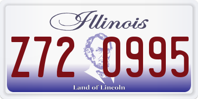 IL license plate Z720995