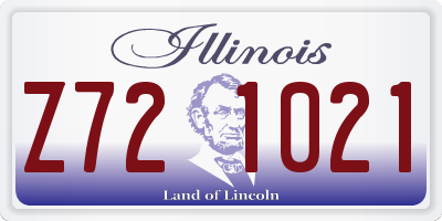 IL license plate Z721021