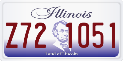 IL license plate Z721051