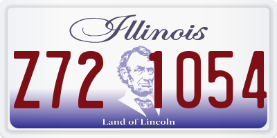 IL license plate Z721054