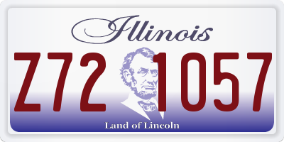 IL license plate Z721057