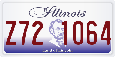 IL license plate Z721064