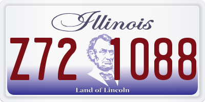 IL license plate Z721088