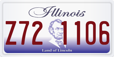 IL license plate Z721106