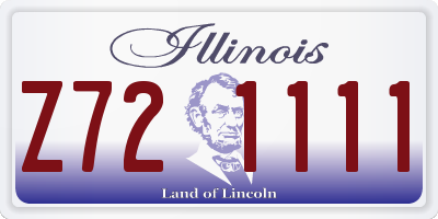IL license plate Z721111