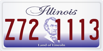IL license plate Z721113