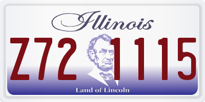 IL license plate Z721115