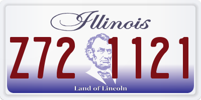 IL license plate Z721121