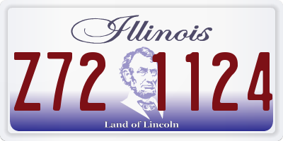 IL license plate Z721124