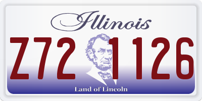 IL license plate Z721126