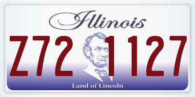 IL license plate Z721127