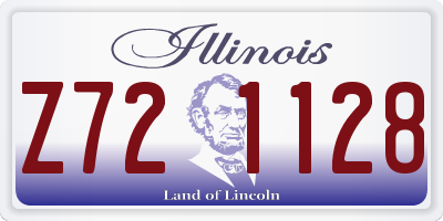 IL license plate Z721128