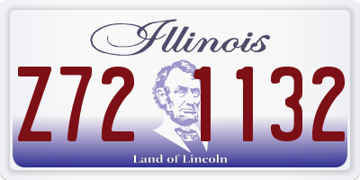 IL license plate Z721132