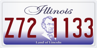 IL license plate Z721133
