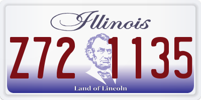 IL license plate Z721135