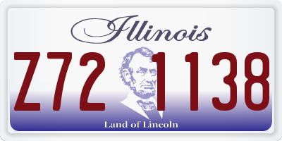 IL license plate Z721138