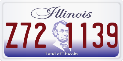 IL license plate Z721139