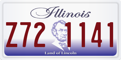 IL license plate Z721141