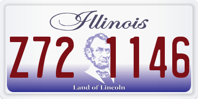 IL license plate Z721146