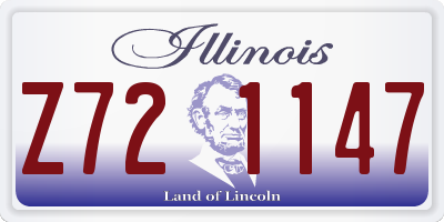 IL license plate Z721147