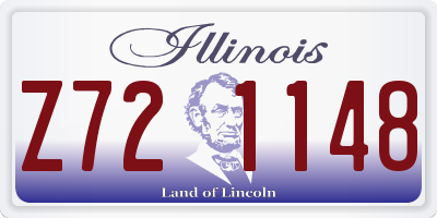 IL license plate Z721148