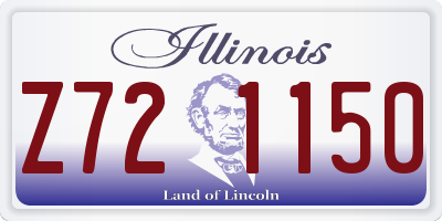 IL license plate Z721150