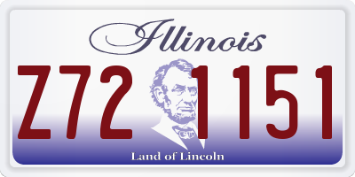 IL license plate Z721151