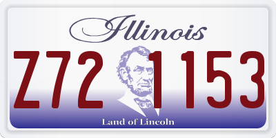 IL license plate Z721153