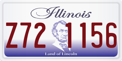 IL license plate Z721156