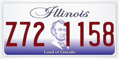 IL license plate Z721158