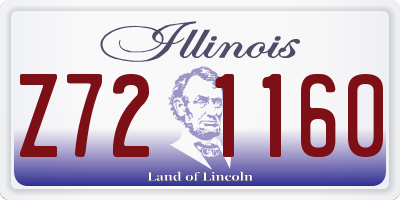 IL license plate Z721160