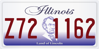 IL license plate Z721162