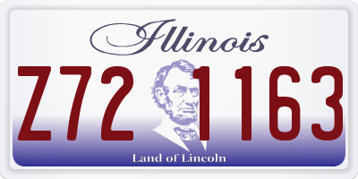 IL license plate Z721163