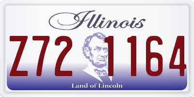 IL license plate Z721164