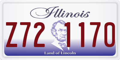 IL license plate Z721170